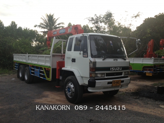 *** ขายไปจังหวัด นนทบุรี แล้วเรียบร้อยครับ *** ขาย ISUZU 195 TURBO 10 ล้อเพลาเดียว เฮี๊ยบ UNIC 3.6 ตัน 5 ปลอก ท้อง V หกเหลี่ยม