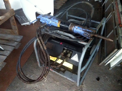 ขายเครื่องแย๊กพื้นคอนกรีตไฮโดรลิค ติดเครื่องยนต์ ใช้สะดวก