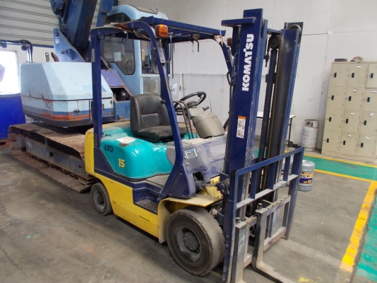 รถฟอร์คลิฟต์ (LPG+เบนซิน) ขนาด 1.5ตัน Komatsu รุ่น:FG15T-16 ซีเรียล:620045 ปี:1998 ชั่วโมง:8914 นำเข้ายี่ปุ่น