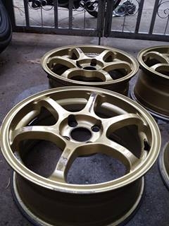 ขายล้อRG2 ขอบ15 กว้าง6.5ออฟ38 สีทอง ถูกๆ