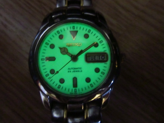 +++++ SEIKO 7s36 หลังเปลือยเรืองแสงในที่มืด +++++