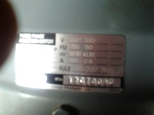 มอเตอร์hitachi 3hp 3 เฟสสภาพใหม่