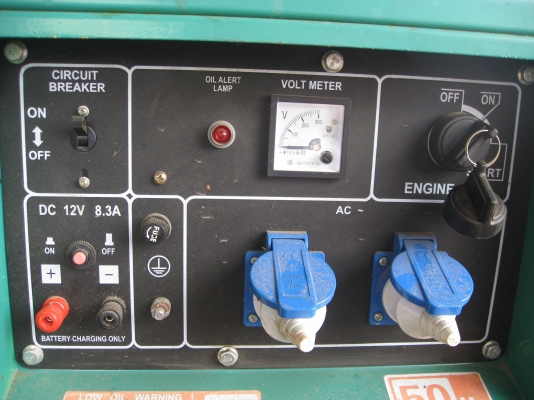 เครื่องปั่นไฟ  6 KVA  ราคาเครื่อง ละ  30,000  บาท