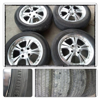 ขายแม็กมือ2 Lenso 5ก้าน ขอบ15 4 รู100 +ยาง ราคา 6,500 บาทถูก