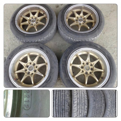 ขายแม็กมือ2 CE28 ขอบ15 4รู100/114 กว้าง8 +ยาง 11,500บาทถูก