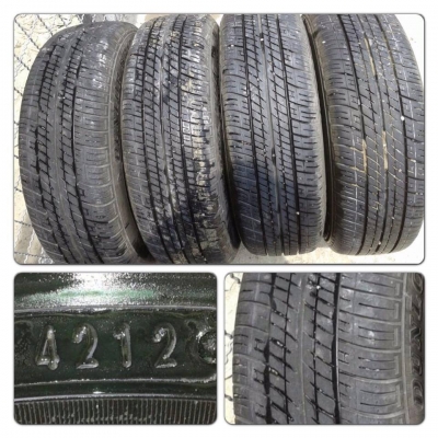 ขายยางปลายปี12 Dunlop 175/65/14 ดอกเยอะ 4เส้น ราคา 3,500 บาทถูก