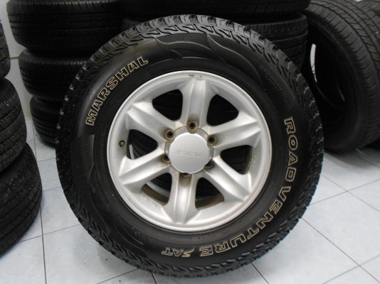 ขายล้อแม็ก เล็บเหยี่ยวแท้ เดิม 100\% พร้อมยางมาแชล 245/70/16 ดอกสวยพร้อมใช้/เทิร์นได้-ใส่ฟรีค่ะ