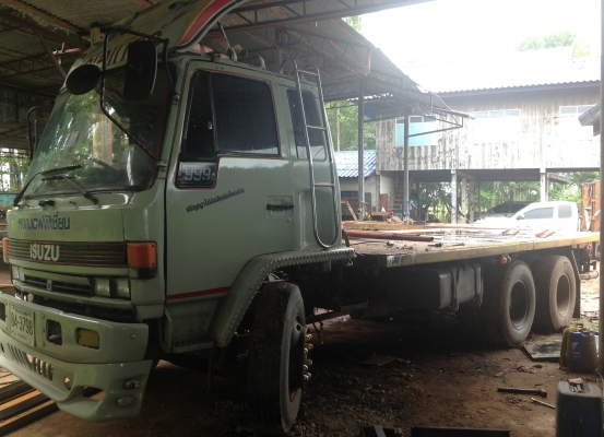 ISUZU ROCKY 175 HP 6BG1 สิบล้อเพลาเดียว กระบะพื้นเรียบความยาว 6 เมตรสภาพอย่างสวย เครื่องแห้งแรงดีไม่มีเยิ้ม หัวเก๋งสีสันบางเดิมๆ ภายในเก๋งคอนโซลสวยครบ พวงมาลัยเพาเวอร์ ระบบเบรคทริ๊ปฟี้ ช่วงล่างชุดเพลาของมิตซูบิชิ FUSO สภาพดีมากครับ ยางสภาพดี 10 เส้นประมาณ