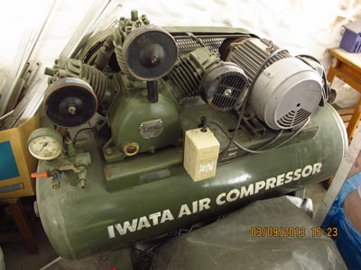 ขายปั๊มลมiwata3ลูกสูบ5แรงถังใหญ่ ไฟ220Vสวยๆพร้อมใช้ ขายปั๊มลมiwata3ลูกสูบ5แรงถังใหญ่ ไฟ220Vสวยๆพร้อมใช้