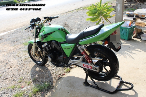 แม็กสิงห์บุรี//CB400 ปี95 คาร์บูไฟฟ้า แต่งสวย ทะเบียนพร้อมโอน โครตถูกๆ 69000 ด่วน
