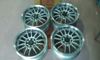 3แม็ก re30 ขอบ15อ๊อฟ38 กว้าง7 4/100/114 สภาพดีไม่คดไม่คุ้ง