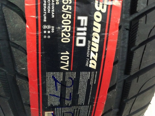 ขายยางใหม่265/50/20 BONANZA ยางถูกๆโปรแรงๆ