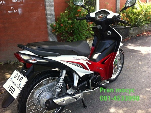 ขายhonda wave สีขาวเเดง ปี25555 ขายhonda wave สีขาวเเดง ปี25555