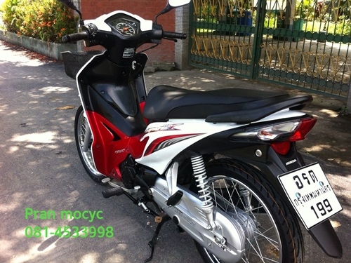 ขายhonda wave สีขาวเเดง ปี25555 ขายhonda wave สีขาวเเดง ปี25555