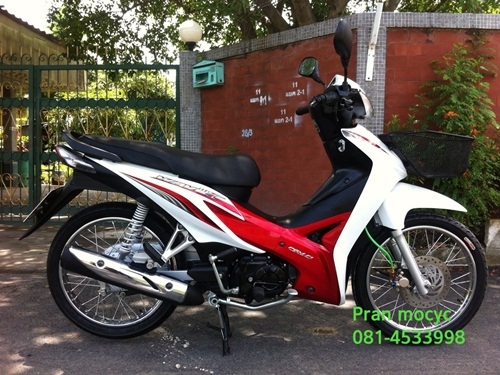 ขายhonda wave สีขาวเเดง ปี25555 ขายhonda wave สีขาวเเดง ปี25555