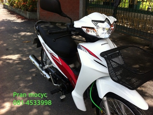 ขายhonda wave สีขาวเเดง ปี25555 ขายhonda wave สีขาวเเดง ปี25555