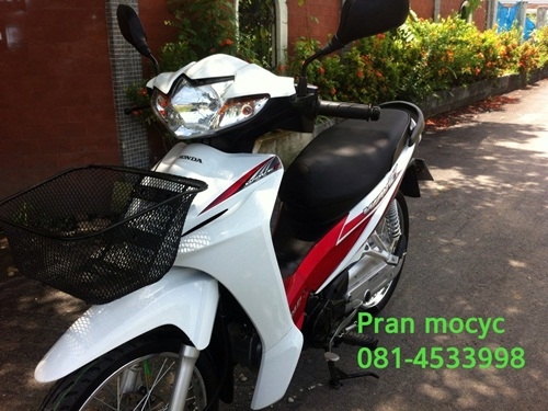 ขายhonda wave สีขาวเเดง ปี25555 ขายhonda wave สีขาวเเดง ปี25555