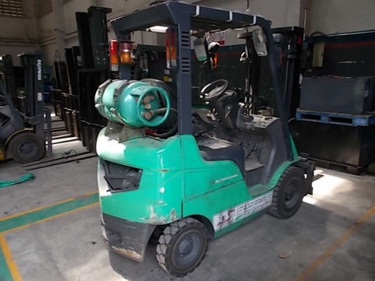 รถฟอร์คลิฟต์ (LPG+เบนซิน) ขนาด1.5ตัน Mitsubishi รุ่น:KFG15T ซีเรียล:KF2D-50185 ปี:2004 เลื่อนแผงงาได้