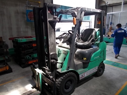 รถฟอร์คลิฟต์ (LPG+เบนซิน) ขนาด1.5ตัน Mitsubishi รุ่น:KFG15T ซีเรียล:KF2D-50185 ปี:2004 เลื่อนแผงงาได้