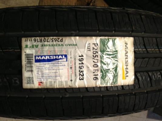 ขายยาง MARSHAL KL51 265/70R16 ค้างสต๊อกราคาถูกๆ