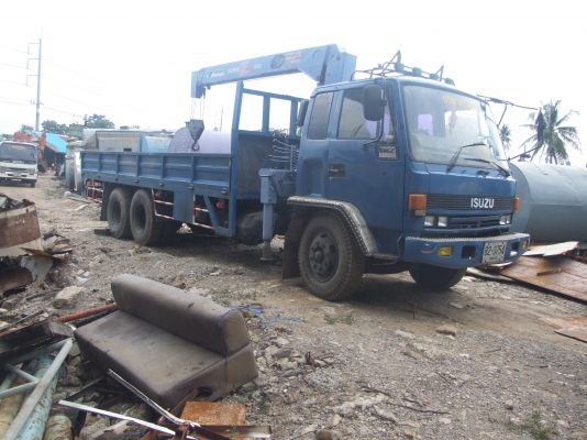 ขายสิบล้อ  ISUZU 175 HP, ติดเครน 4 -5ตัน(พร้อมใช้งาน)ถูกๆ