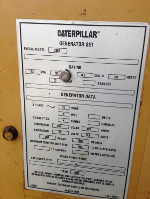 ขายเครื่องปั่นไฟCAT3304di