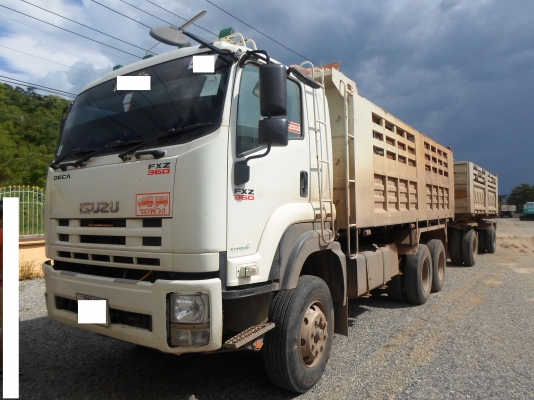 ขายรถสิบล้อ ISUZU DECA FXZ 360 พ่วงแม่ลูก รถสวย ปี53กะบะMTV ลูกพ่วง 2 คาน ปี 52เอกสารพร้อมโอ