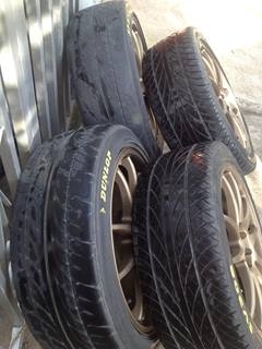 ขายล้อขอบ17 กว้าง7 4/100 ลาย emotion  พร้อมยาง ถูกๆครับ 9000.-