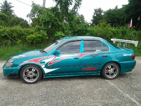 ขายรถยนต์ ปี92 โตโยต้า โคโรล่า รุ่นสามห่วง AE101 เครื่อง1600cc.หัวฉีด(ติดแก๊ส) เกียร์ออโต้ พวงมาลัยเพาเวอร์ กระจกไฟฟ้า แอร์เย็น ล้อแม็ก รถขับดี ช่วงล่างดี ขายถูกๆ(ไม่ใช่แท็กซี่)