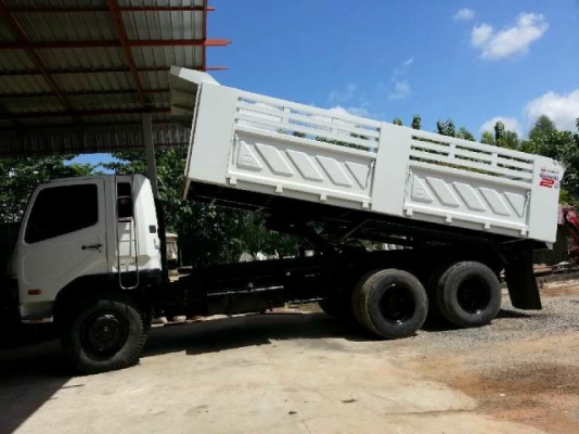 ขายรถ 10 ล้อดัมพ์ MITSUBISHI M6 260 แรงม้าปี 2547 กระบะดัมพ์ใหม่ยังไม่ได้ใช้งานกระบะเหล็กสามมิตรลอนเฉียงคอกเสมอหัว ราคา 1700000