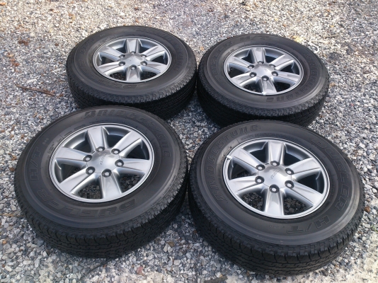 ขายงแม็ก ALL NEW ISUZU S-series พร้อมยางบริสโตร์ 245/70R16 ยางสัปดาห์ที่42 ปี12 จำนวน 1 ชุด