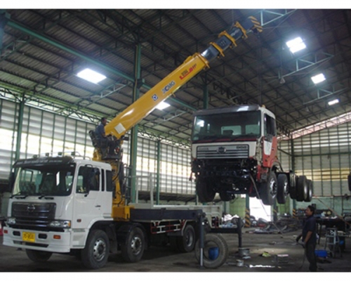 ขาย-ให้เช่ารถบรรทุก HINO 12 ล้อ 2 เพลา ติดเครน 16 ตัน