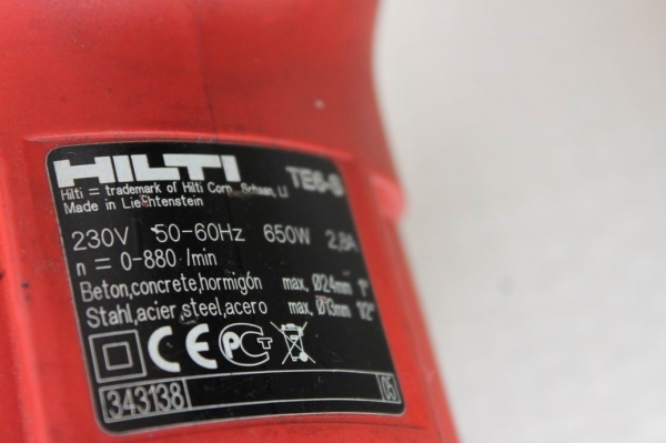 สว่านเทพ HILTI TE 6-S ของลิคเทนสไตน์ ลักแซมเบิร์ก สว่านเทพ HILTI TE 6-S ของลิคเทนสไตน์ ลักแซมเบิร์ก