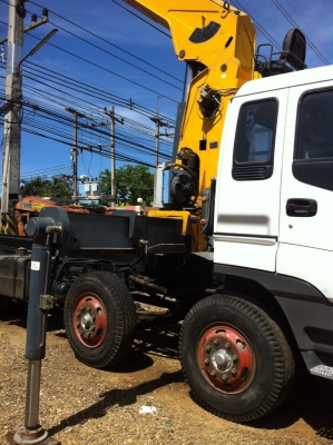 ขาย-ให้เช่ารถบรรทุก HINO,ISUZU 12 ล้อ 2 เพลา ติดเครน 16 ตัน สภาพใหม่ 089-551-2032
