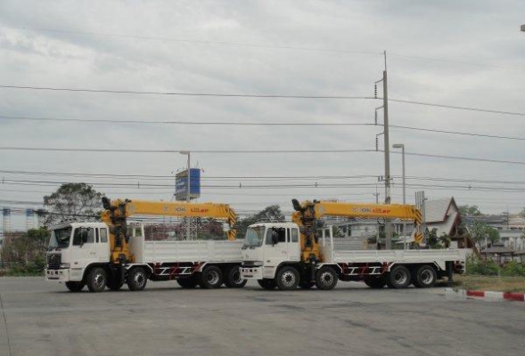 ขาย-ให้เช่ารถบรรทุก HINO,ISUZU 12 ล้อ 2 เพลา ติดเครน 16 ตัน