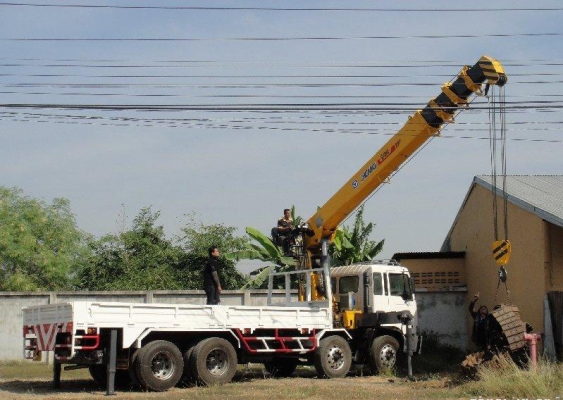 ขาย-ให้เช่ารถบรรทุก HINO 12 ล้อ 2 เพลา ติดเครน 16 ตัน