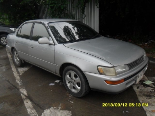 ขายToyotaสามห่วง1.6เกียร์ออโต้ไฟฟ้าทั้งคันติดแก็สLPGแม็ก14ขับดีตัวถังมีผุบ้างครับ