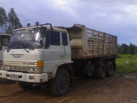 ขายHINO FM187LA 2เพลาดั๊มกะบบสามมิตร เครื่องเดิม เกียร์เดิม