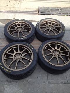 ขายล้อขอบ17 กว้าง7 4/100 /114 ลาย emotion  พร้อมยาง ถูกๆครับ 9000.-