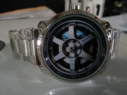 ขายนาฬิกา รูปล้อ Volk Racing Rays TE37 น้ำตาลทอง