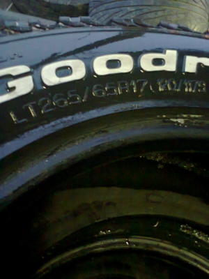 ขายยาง BF 265 65 17ปี11ชุดละ12500