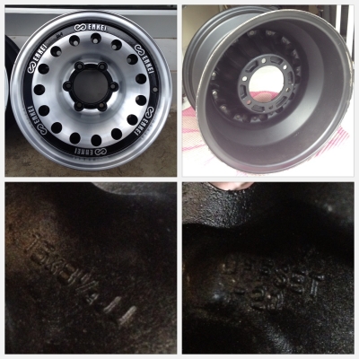 ขายล้อหยดน้ำ Enkei แท้ ขอบ 15x8.5 ET-20 6/139.7 สภาพสวยกริ๊ป