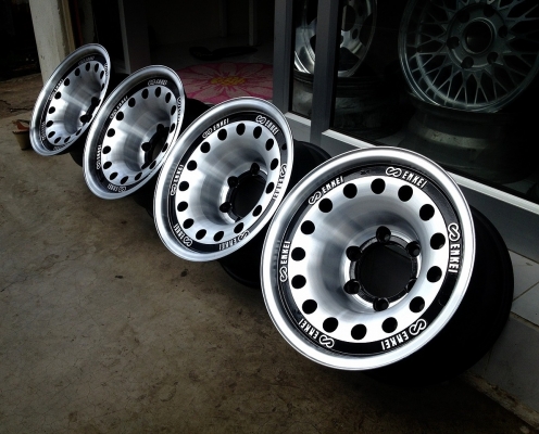 ขายล้อหยดน้ำ Enkei แท้ ขอบ 15x8.5 ET-20 6/139.7 สภาพสวยกริ๊ป