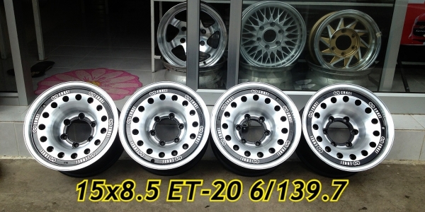 ขายล้อหยดน้ำ Enkei แท้ ขอบ 15x8.5 ET-20 6/139.7 สภาพสวยกริ๊ป