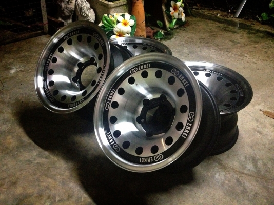 ขายล้อหยดน้ำ Enkei แท้ ขอบ 15x8.5 ET-20 6/139.7 สภาพสวยกริ๊ป