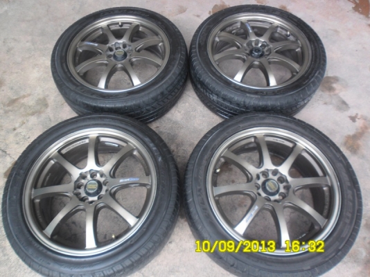 ขายล้อแม๊กซ์ 17นิ้ว พร้อมยาง falken  215/50