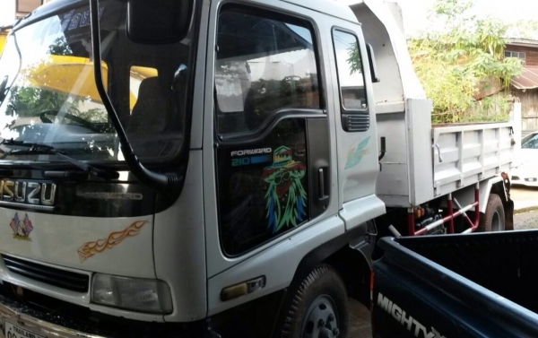 ขาย 6ล้อดั้มดิน Isuzu deca 210 6hh1 ทริฟฟี่ พ.พาวเวอร์ ยาง8.35 กระบะดั้ม3.6ม. ดั้ม4ตันยิงหน้า เล่มทะเบียน ราคาต่อรองได้เด้อ พี่น้องครับ