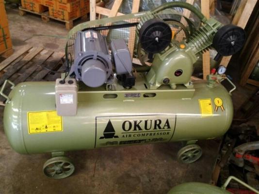 ปั๊มลม 3 HP 250 ลิตร พร้อมมอเตอร์ 2 สาย มิตรซู ใหม่ครับ