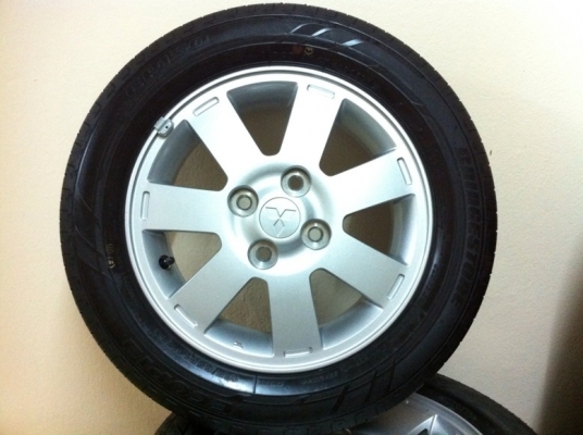 ขายล้อแม็ก Mitsubishi Mirage 14" พร้อมยางปีี13