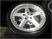 17*7.5 w work แท้ 2 ชิ้น พร้อมยาง yokohama ปี 10 สวย ๆ